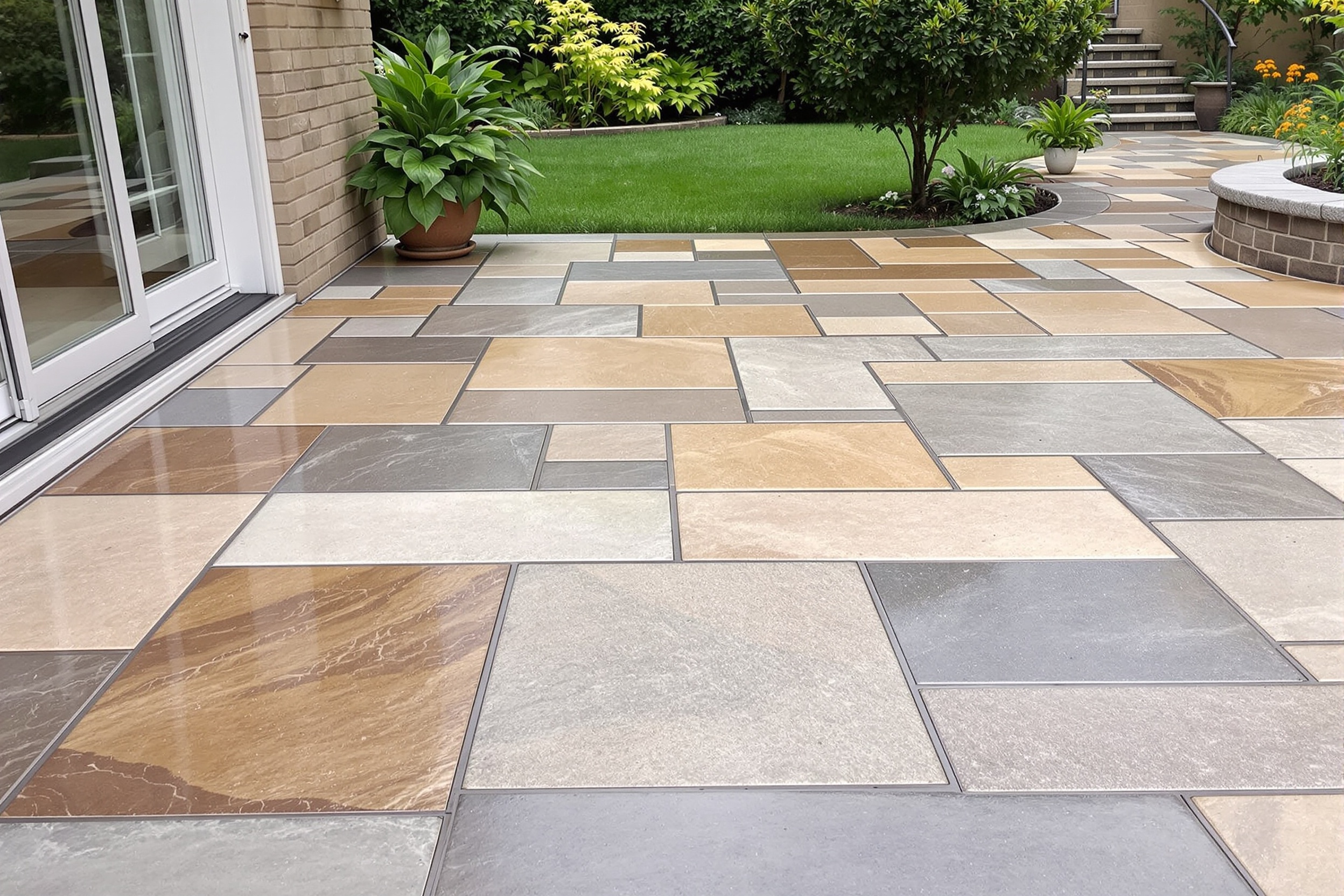 Sandstone Patio After Professional Cleaning