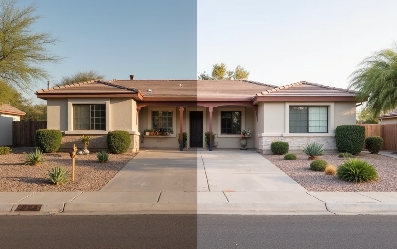 Suburban starter home flip example