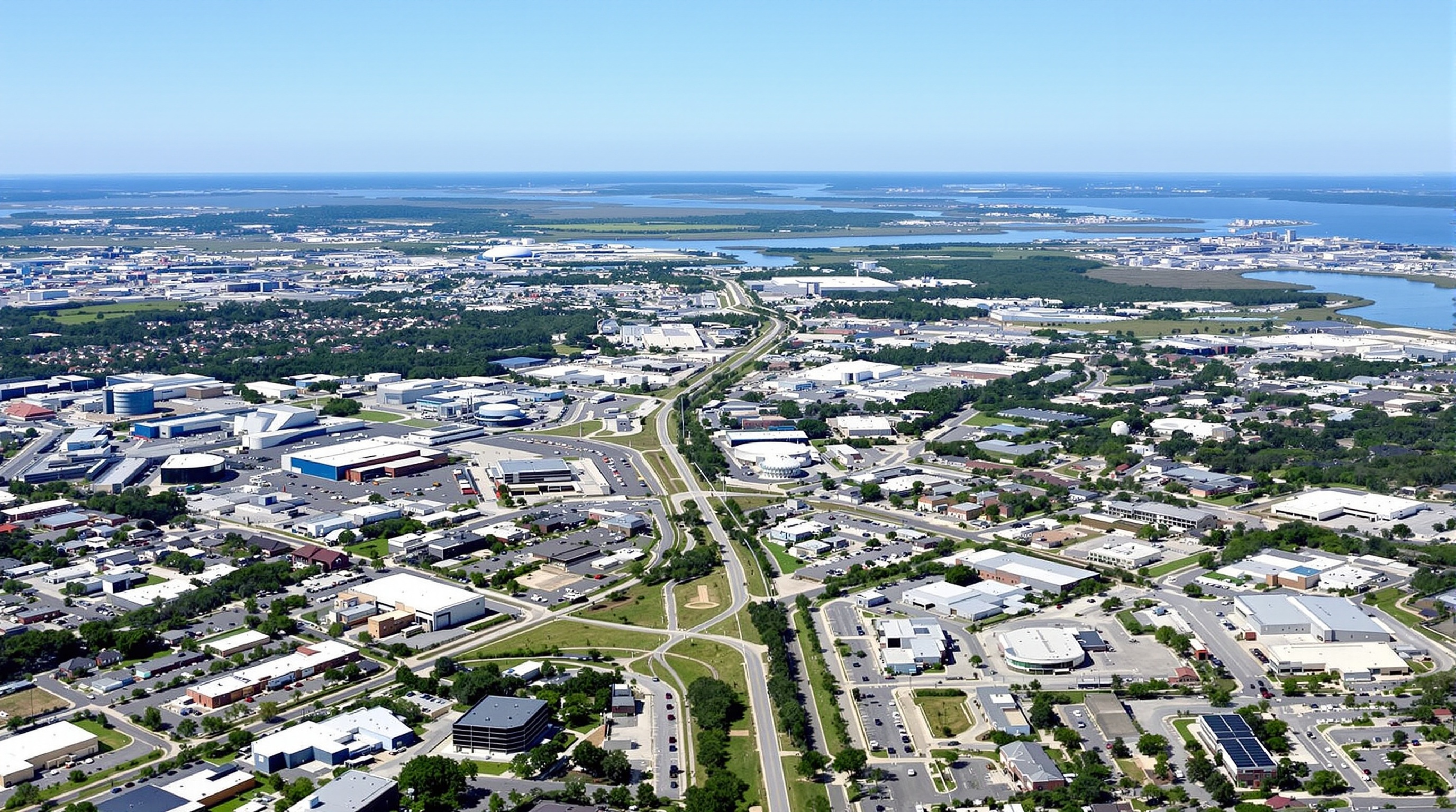 North Charleston SC diverse city with industrial and residential areas - Concrete Charleston service area