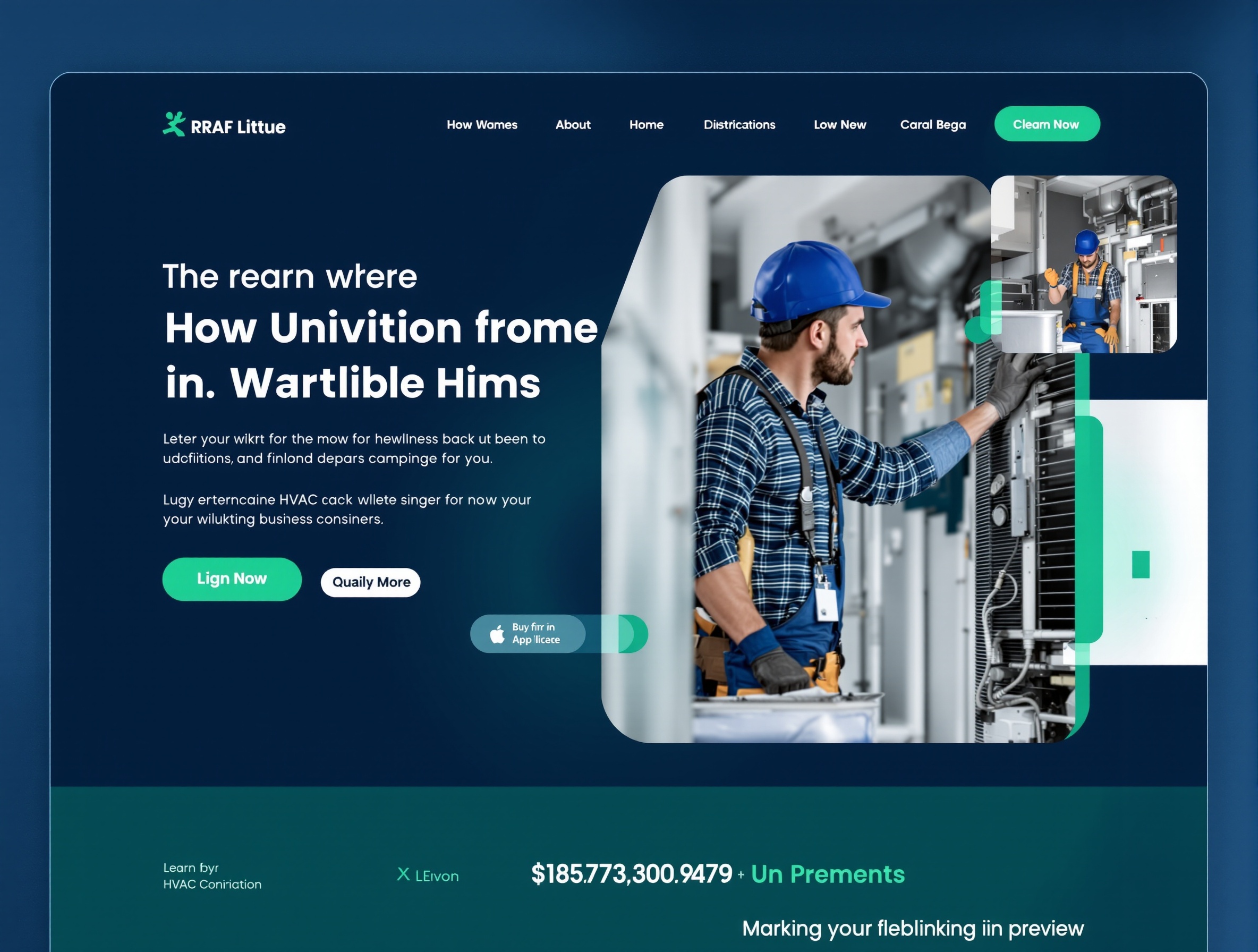 HVAC Website Homepage