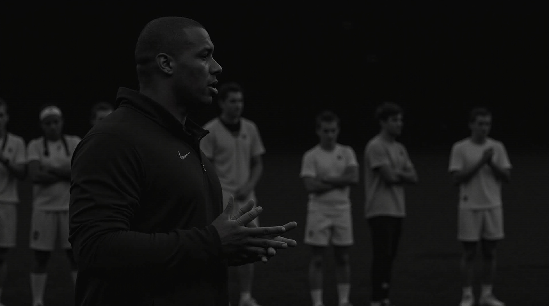 Coach leading team