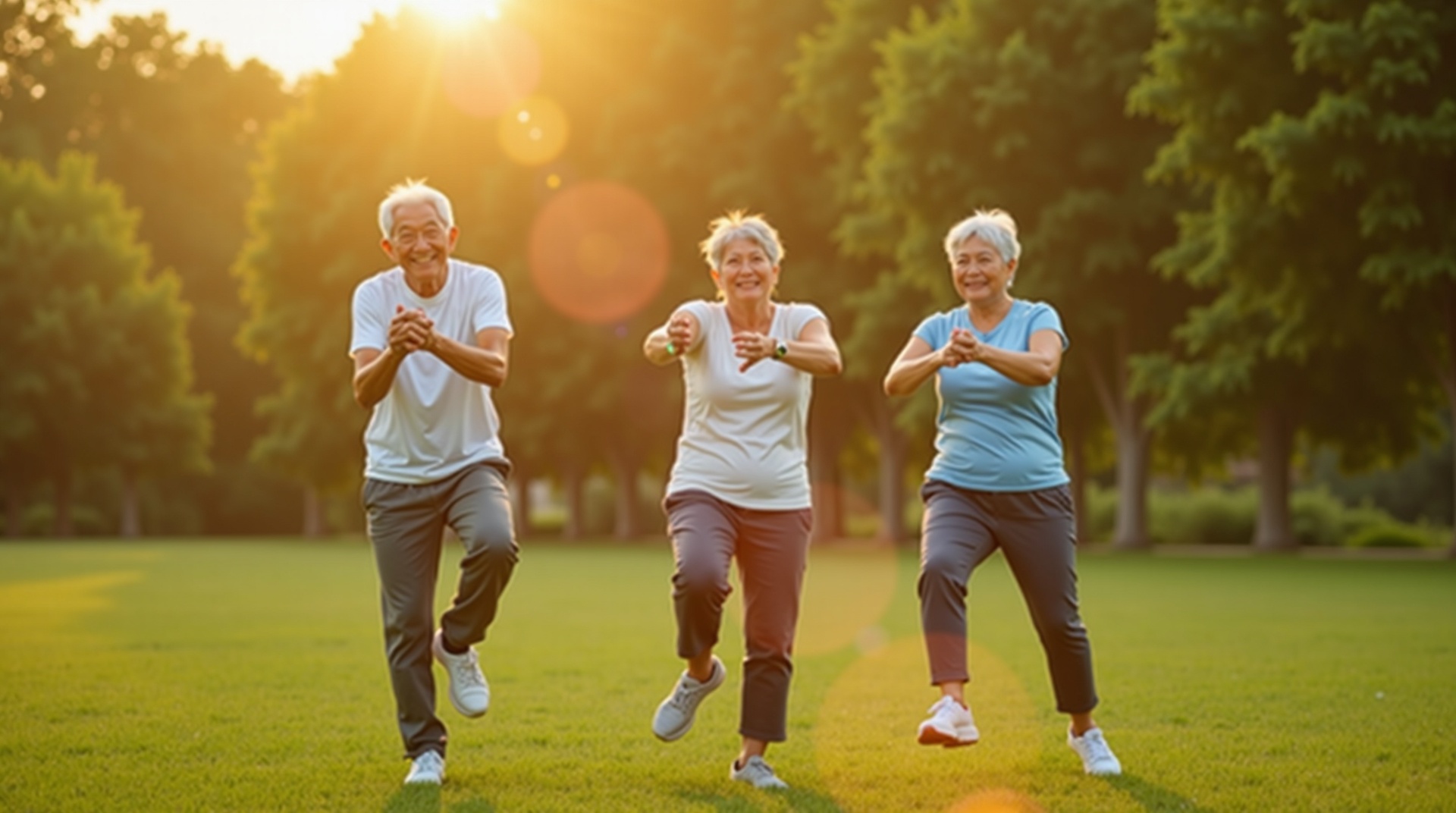 활동적인 시니어 모습