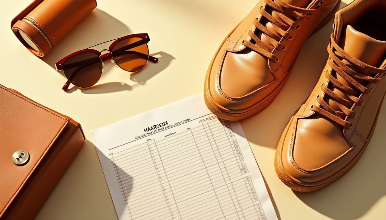 Fashion products flat lay