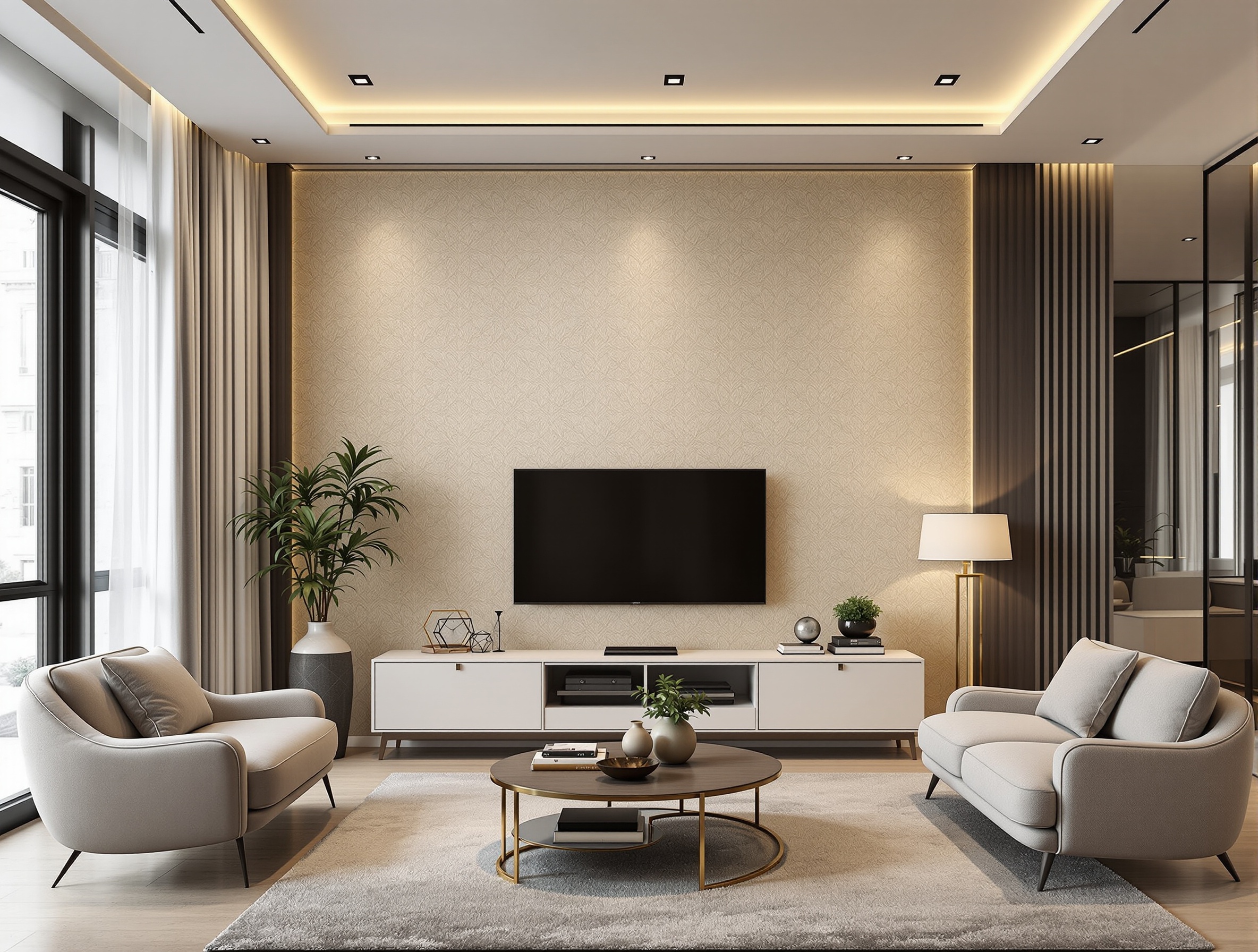 壁紙クロス工事 — 住宅リビング