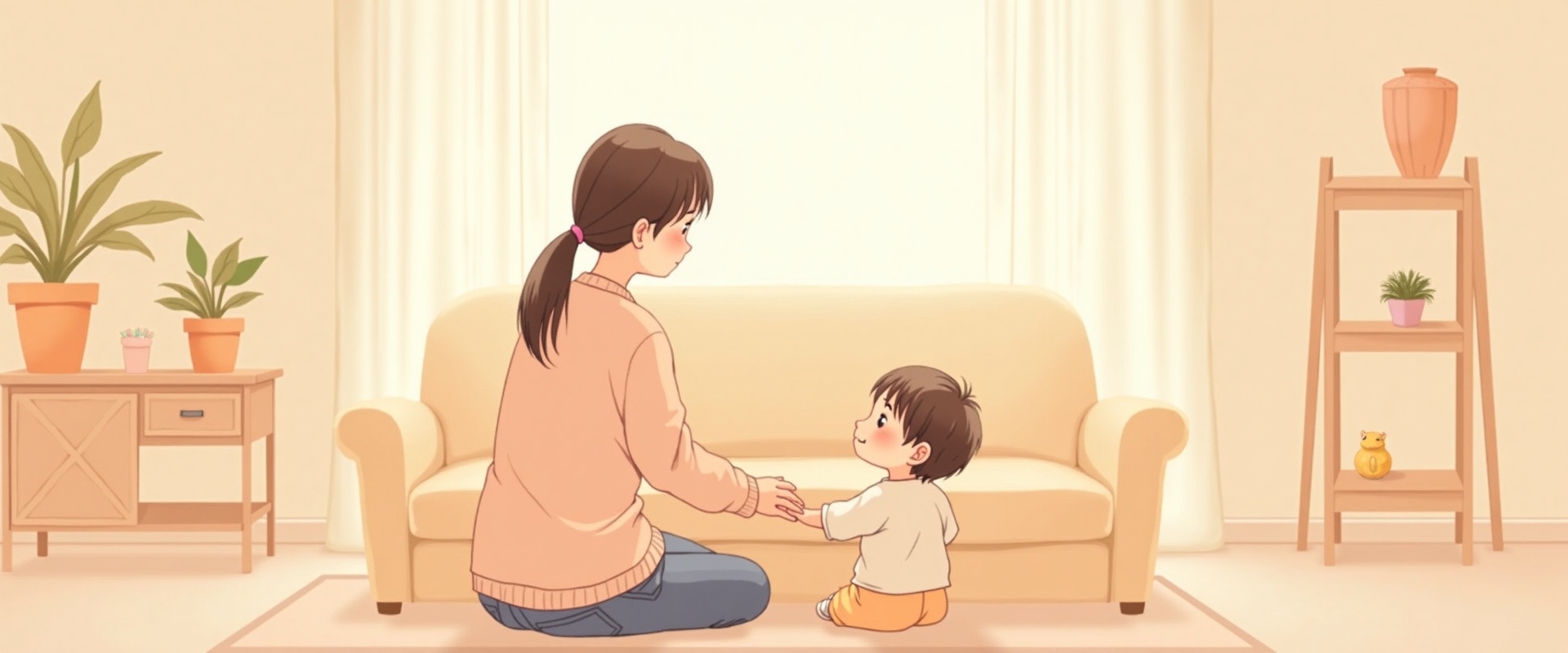 親子の温かい時間