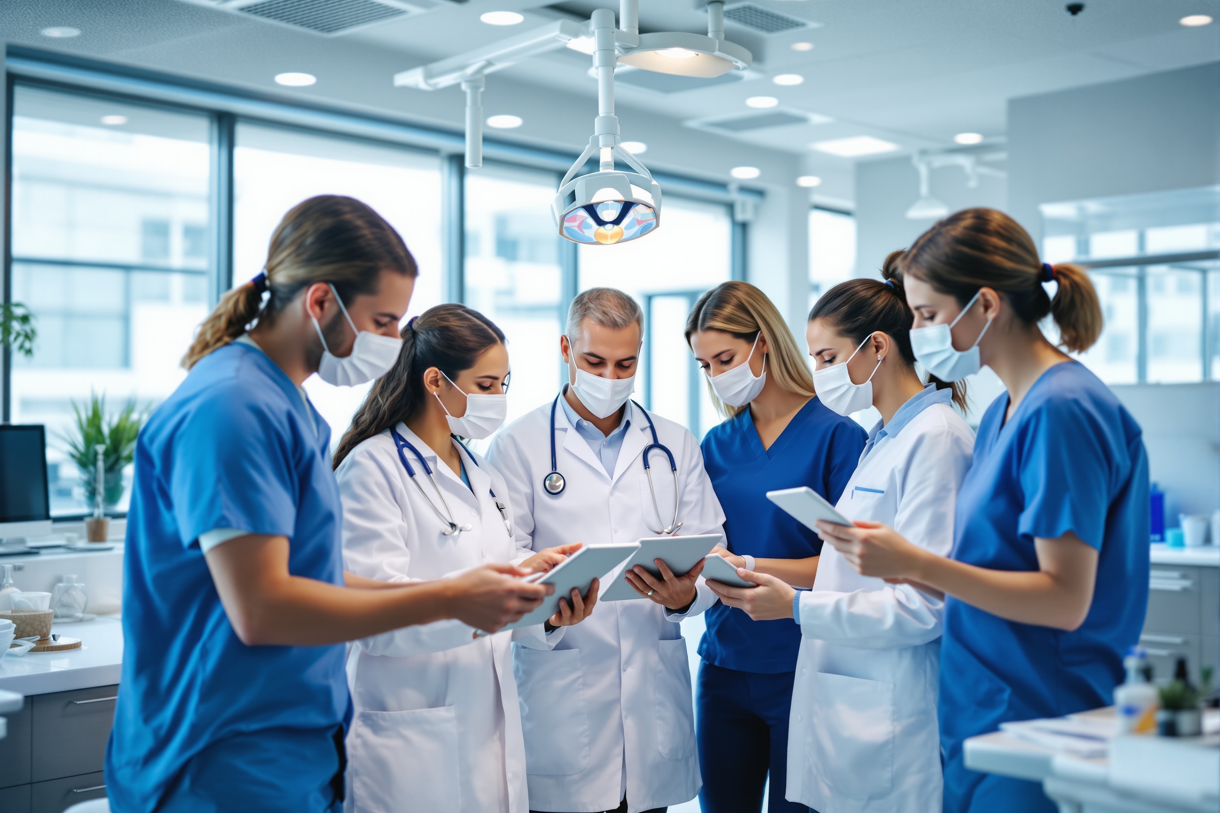 Dental professionals collaborating in modern practice