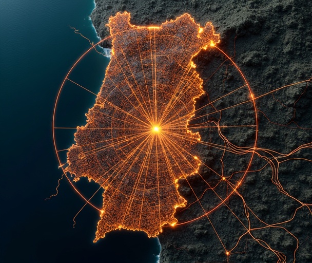 Mapa de cobertura táxi Maia Trofa