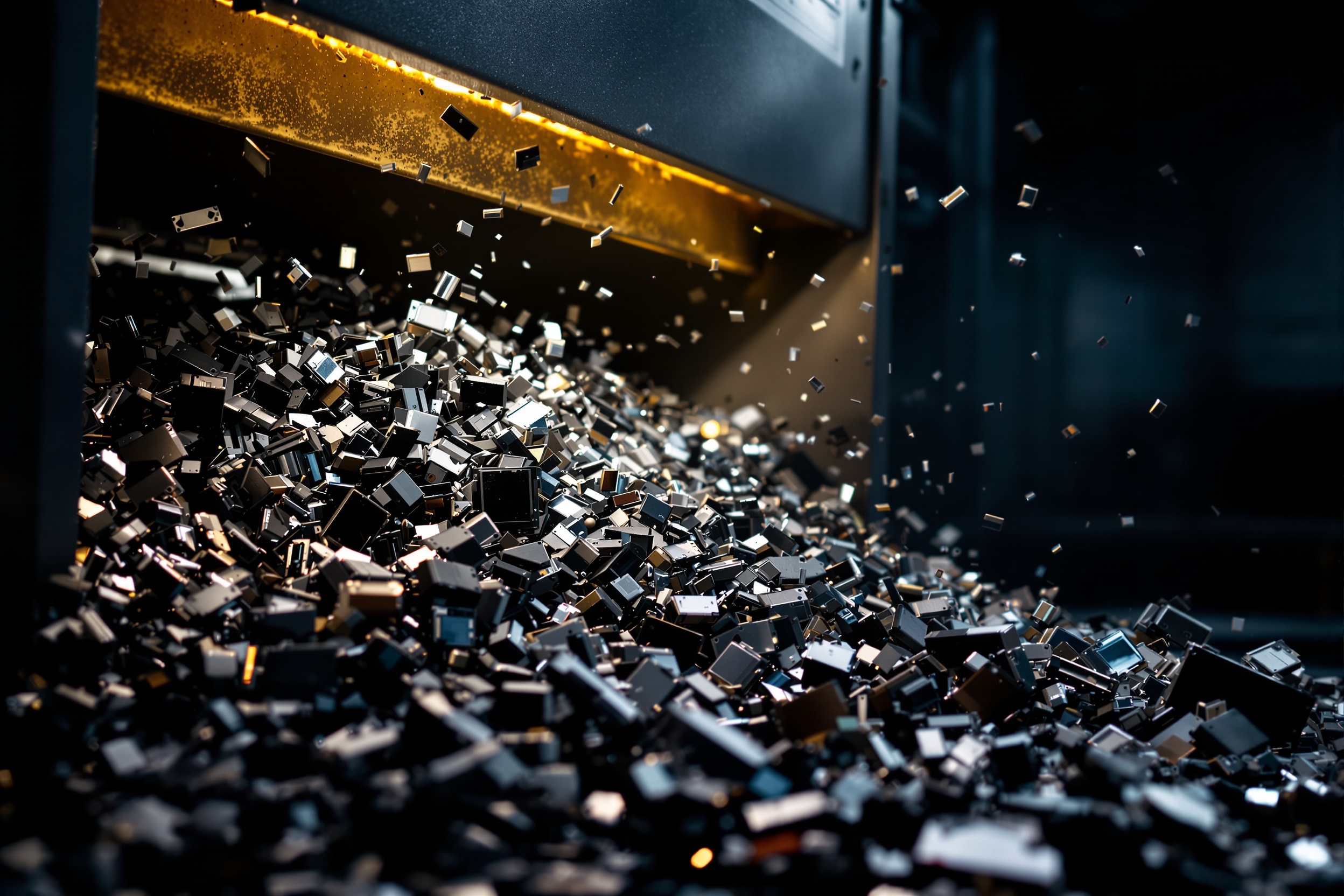 Certified hard drive destruction service electronic media shredding