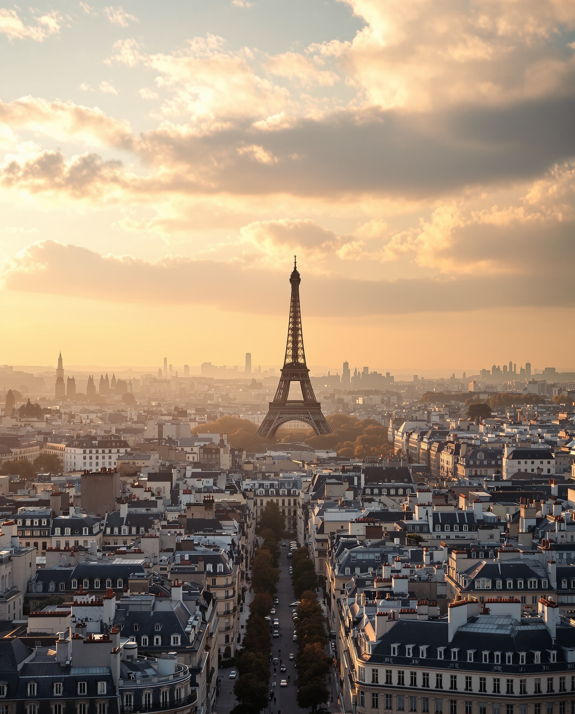 Vue aérienne de Paris - Immobilier de prestige Asvica