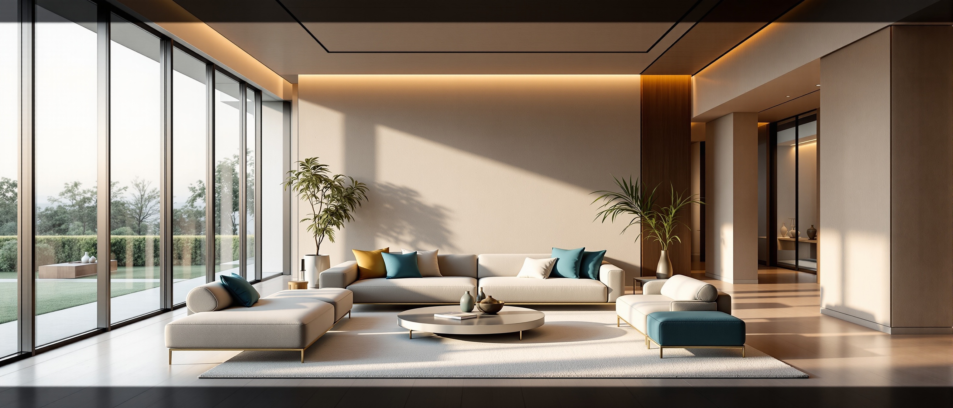 Modern luxury living room interior