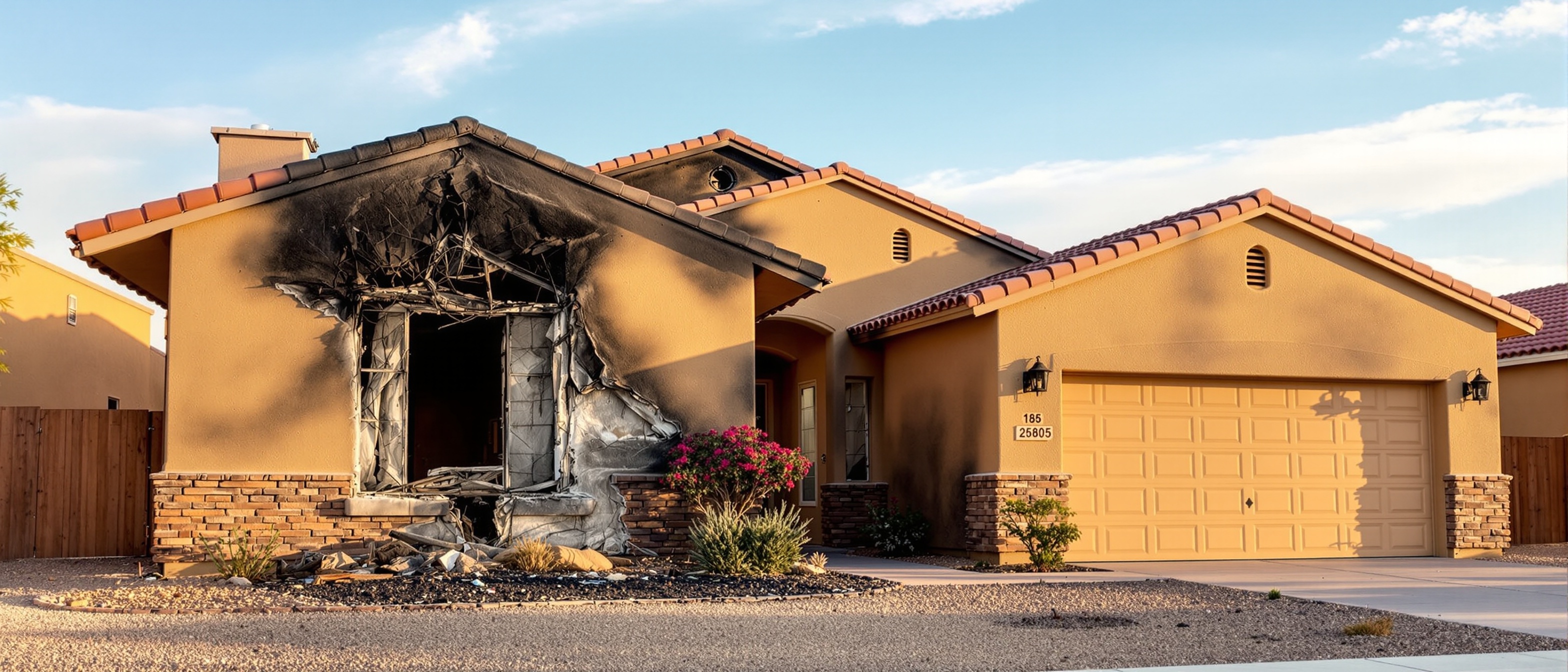 Fire damaged property in El Paso Texas